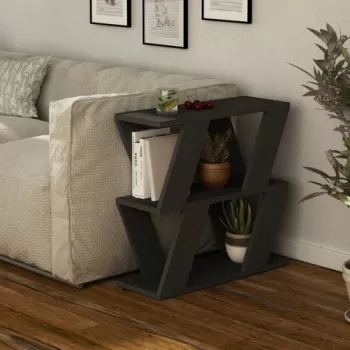 Masuta, Decortie, Lazena, 60x57x22 cm, Antracit imagine