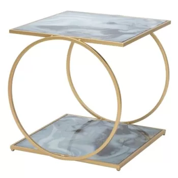 Masuta Glam, Mauro Ferretti, 50x52.5x51 cm, fier, auriu imagine