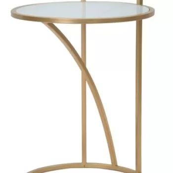 Masuta Glam Sofy, Mauro Ferretti, O 38x61 cm, fier, auriu imagine