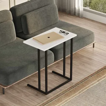 Masuta, Hanah Home, Amadora, 60x65x35.5 cm, PAL, Alb imagine