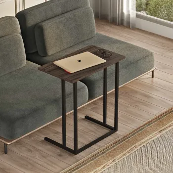 Masuta, Hanah Home, Amadora, 60x65x35.5 cm, PAL, Maro imagine