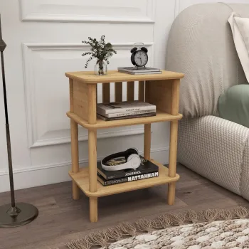 Masuta, Hanah Home, Linde, 48x69x32 cm, Stejar imagine