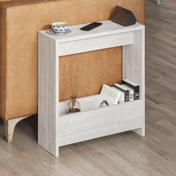 Masuta, Hanah Home, Simpi, 55x60x20 cm, PAL, Alb antic imagine