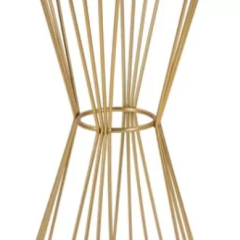 Masuta inalta, Super, Mauro Ferretti, O40 x 80 cm, fier/MDF/oglinda, auriu imagine