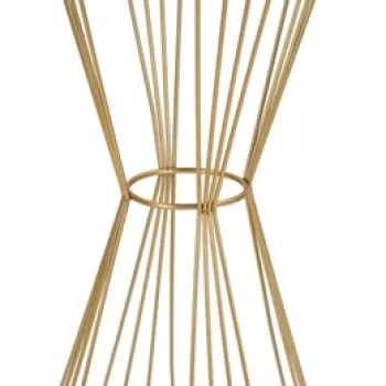 Masuta inalta, Super, Mauro Ferretti, O50 x 100 cm, fier/MDF/oglinda, auriu imagine