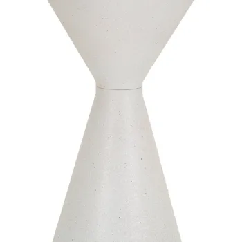 Masuta inalta White Double, Mauro Ferretti, 44x44x63 cm, fier/ceramica, alb imagine