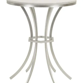 Masuta Istanbul, Mauro Ferretti, 56x68 cm, fier/marmura, argintiu/alb imagine