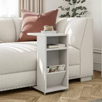 Masuta, Kalune Design, Filinta, 30x63x40 cm, Alb imagine