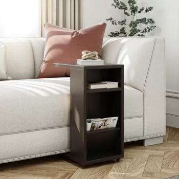 Masuta, Kalune Design, Filinta, 30x63x40 cm, Antracit imagine