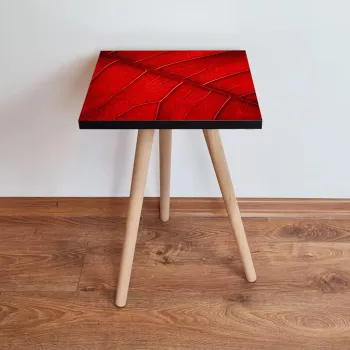 Masuta, Leona, Shp104, 35x42x35 cm, Rosu/Negru imagine