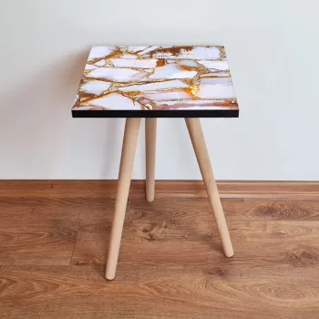 Masuta, Leona, Shp106, 35x42x35 cm, Alb / Auriu / Camila / Maro imagine