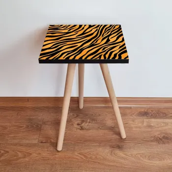 Masuta, Leona, Shp149, 35x42x35 cm, Portocaliu/Negru imagine