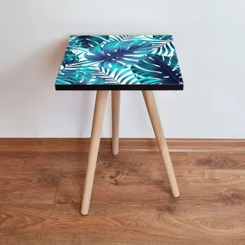 Masuta, Leona, Shp165, 35x42x35 cm, Bleumarin / Albastru / Alb imagine