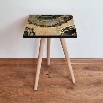 Masuta, Leona, Shp219, 35x42x35 cm, Bej / Auriu / Galben / Negru imagine