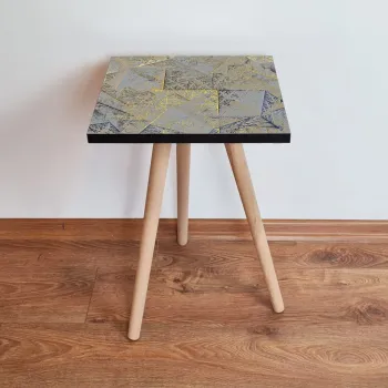 Masuta, Leona, Shp225, 35x42x35 cm, Gri / Bleumarin / Auriu / Maro imagine