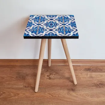 Masuta, Leona, Shp23, 35x42x35 cm, Albastru / Bleumarin / Alb imagine