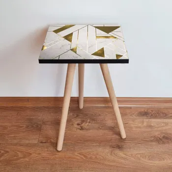 Masuta, Leona, Shp231, 35x42x35 cm, Gri / Auriu imagine