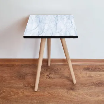 Masuta, Leona, Shp243, 35x42x35 cm, Albastru deschis/Alb imagine