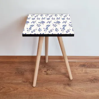 Masuta, Leona, Shp259, 35x42x35 cm, Alb / Bleumarin / Gri imagine