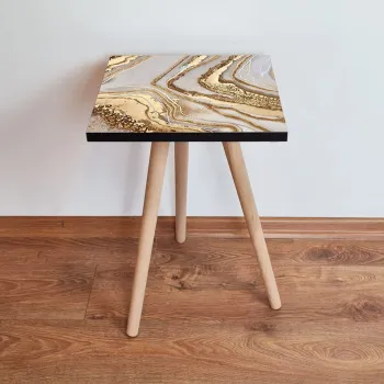 Masuta, Leona, Shp263, 35x42x35 cm, Bej / Auriu imagine