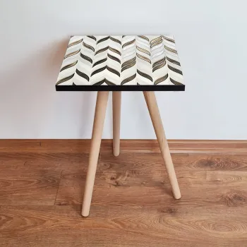 Masuta, Leona, Shp268, 35x42x35 cm, Alb/Maro imagine