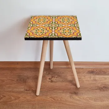 Masuta, Leona, Shp27, 35x42x35 cm, Portocaliu / Verde / Roz / Alb imagine