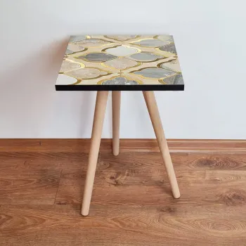 Masuta, Leona, Shp271, 35x42x35 cm, Bej / Auriu / Gri imagine