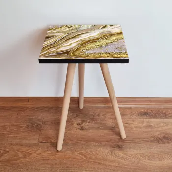 Masuta, Leona, Shp284, 35x42x35 cm, Auriu / Bej / Alb imagine