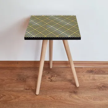 Masuta, Leona, Shp324, 35x42x35 cm, Aur / Albastru Marin imagine