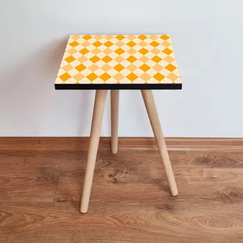 Masuta, Leona, Shp326, 35x42x35 cm, Portocala / Crema imagine