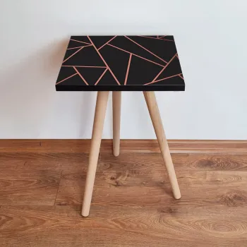 Masuta, Leona, Shp335, 35x42x35 cm, Negru roz imagine