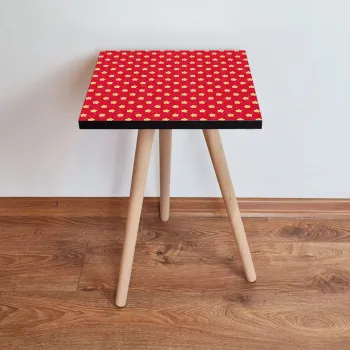 Masuta, Leona, Shp337, 35x42x35 cm, Rosu / Galben / Alb imagine