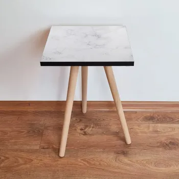 Masuta, Leona, Shp341, 35x42x35 cm, Alb/Gri imagine