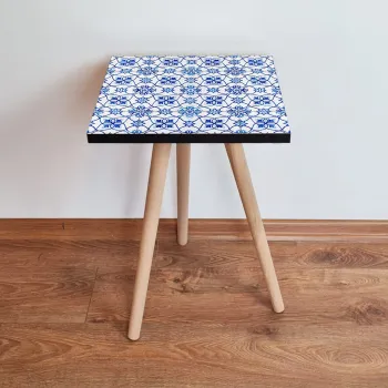 Masuta, Leona, Shp37, 35x42x35 cm, Alb / Bleumarin imagine