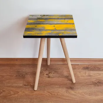 Masuta, Leona, Shp380, 35x42x35 cm, Galben / Gri imagine