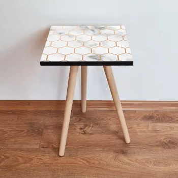 Masuta, Leona, Shp397, 35x42x35 cm, Alb / Bej imagine