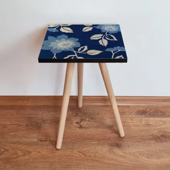 Masuta, Leona, Shp60, 35x42x35 cm, Nurca / Albastru marin / Albastru imagine