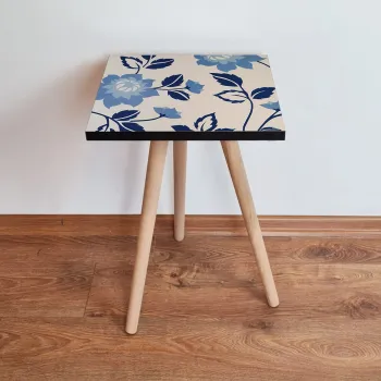 Masuta, Leona, Shp62, 35x42x35 cm, Bleumarin / Albastru / Nurca imagine