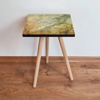 Masuta, Leona, Shp70, 35x42x35 cm, Bej / Maro / Alb imagine