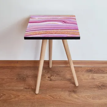 Masuta, Leona, Shp88, 35x42x35 cm, Roz / Mov / Alb / Auriu imagine