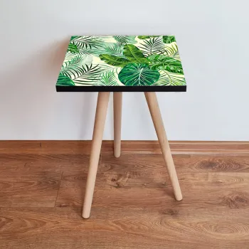 Masuta, Leona, Shp98, 35x42x35 cm, Verde / Crem / Negru imagine