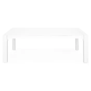 Masuta pentru gradina/terasa Matzo, 120x70x40 cm, aluminiu, alb imagine