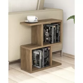 Masuta pentru living Zet, Puqa Design, 51x17x45 cm, bej imagine