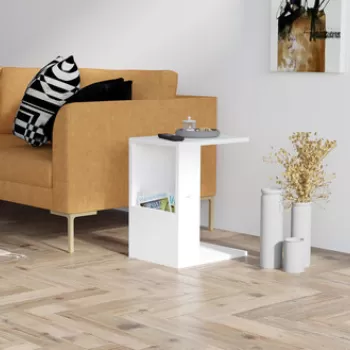 Masuta, Puqa Design, Star, 30x50x40 cm, PAL, Alb imagine