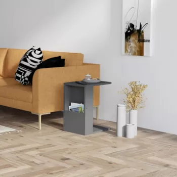 Masuta, Puqa Design, Star, 30x50x40 cm, PAL, Antracit imagine