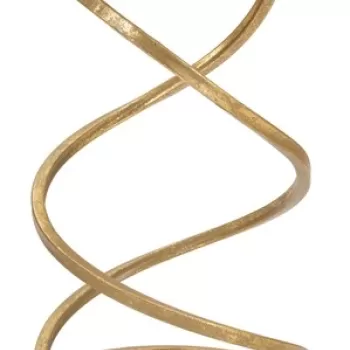 Masuta Spiral, Mauro Ferretti, O 27.5x47.5 cm, fier, auriu imagine