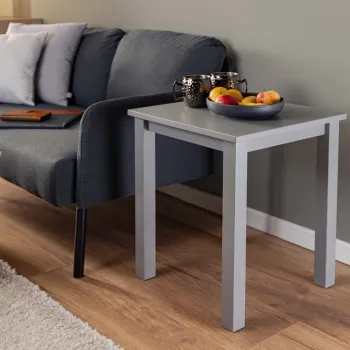 Masuta Stellan , Inter Link, 45x45x55 cm, lemn, gri imagine