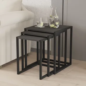 Masute, Puqa Design, Tali, PAL, Negru / Antracit imagine