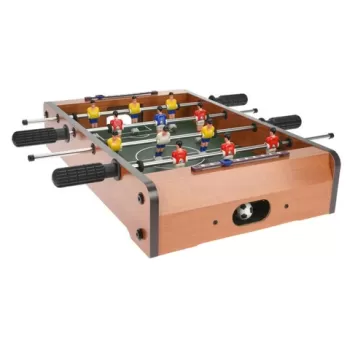 Mini masa de fotbal, 50x31x9 cm, lemn, multicolor imagine