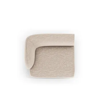 Modul canapea dreapta 1 loc, Miley, Micadoni Home, BL, 92x85x74 cm, poliester chenille, bej imagine